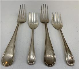 Vintage 1914 Birks Saxon Sterling Silver Fork(s) Salad & Dinner 181.4 Grams